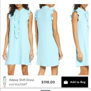 Lily Pulitzer Adalee Shift Dress Blue Ibiza size 8